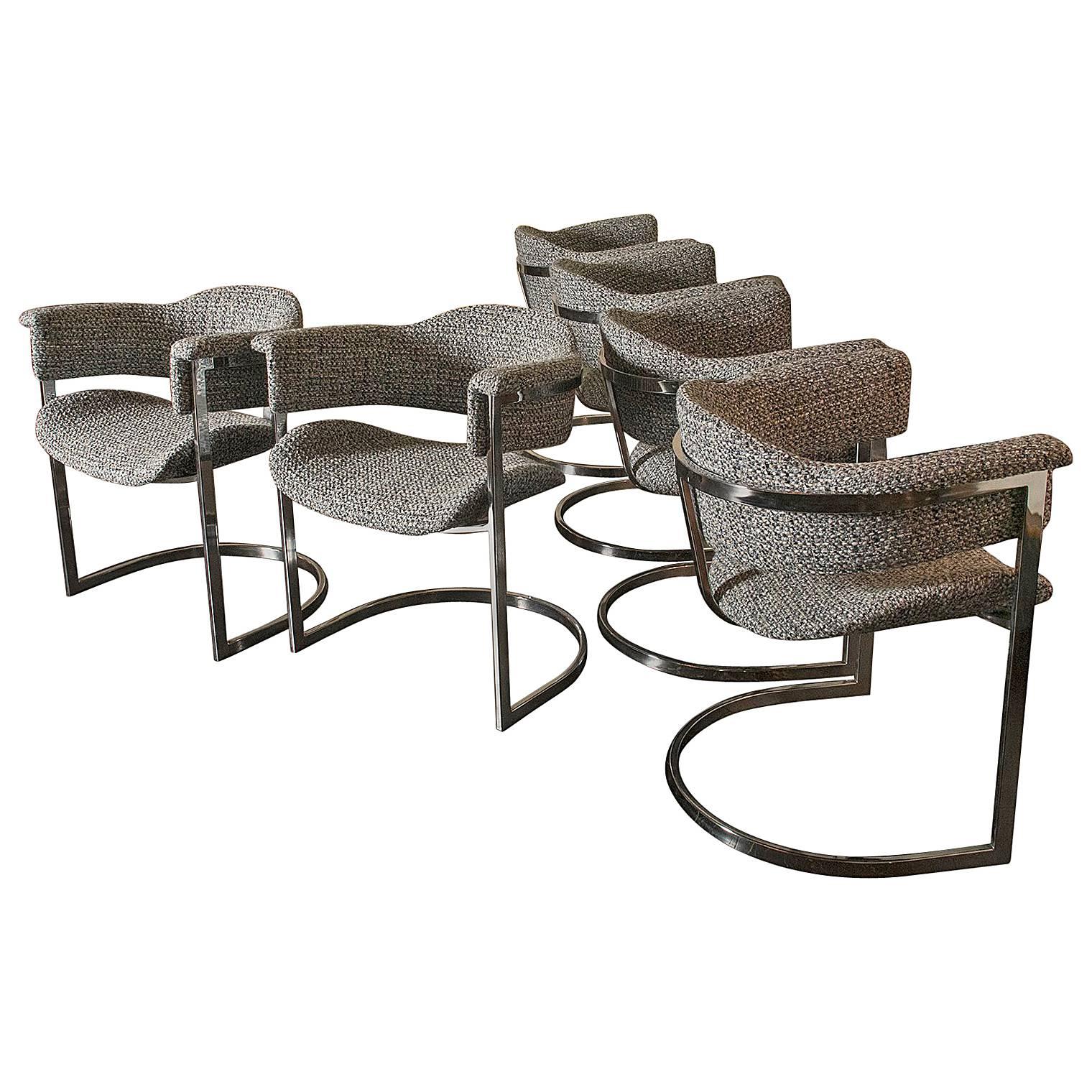 1970s Set of Italian Dining Chairs