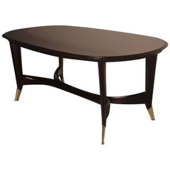 Elegante tavolo da pranzo italiano attribuito a Guglielmo Ulrich, anni '50
