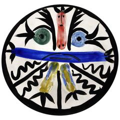 Vintage Ceramic Plate 'Personagges N. 28' by Pablo Picasso, Numbered 16/150