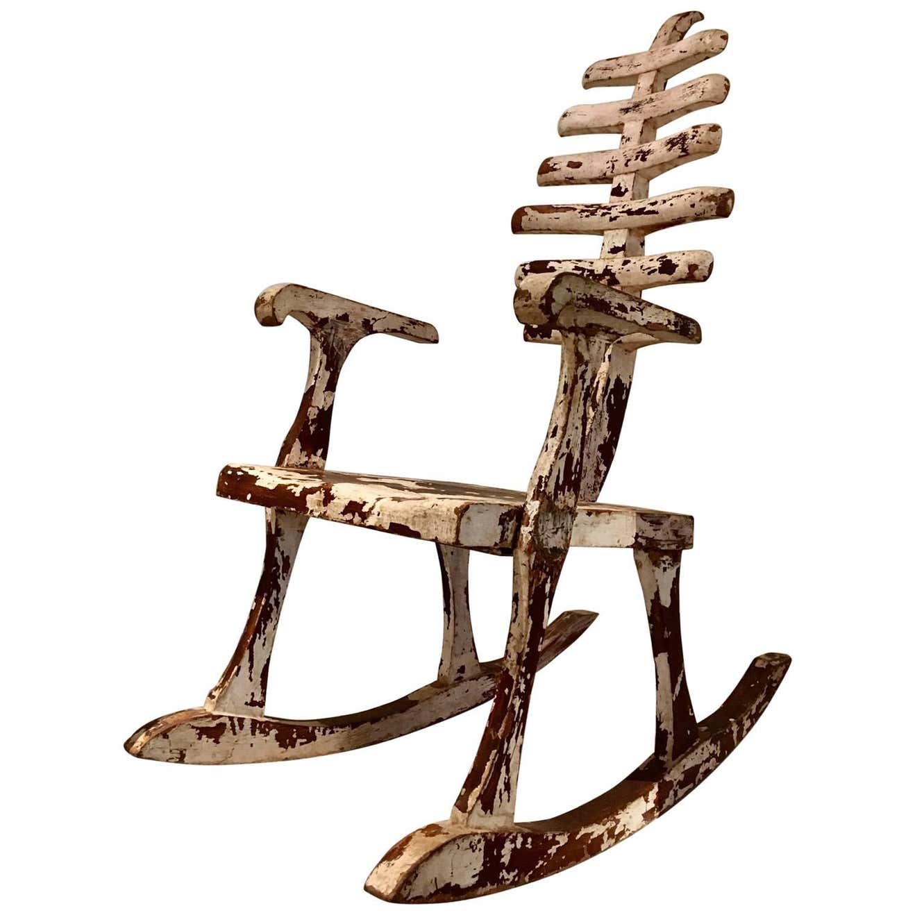 Skeleton Rocking Chair at 1stDibs | skeleton in rocking chair, rocking ...