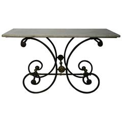 French 19th Century Marble-Top Butcher Table 8