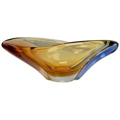 Mid-Century Modern Romana Art Glass Bowl by Mstisov 3