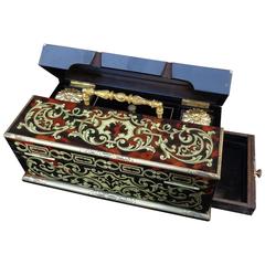 Antique Pencil Box of Lord in Boulle Marquetry Napoléon III Period