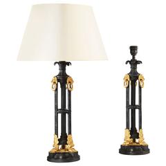 Pair of Bronze and Ormolu Lamps 10