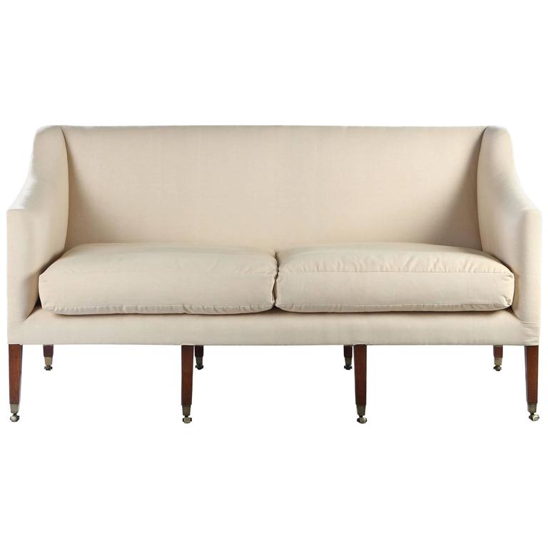 George Iii Flat Back Mahogany Sofa For At 1stdibs George Iii Flat Back Mahogany Sofa For