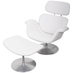 Artifort Tulip Chair and Ottoman by Pierre Paulin