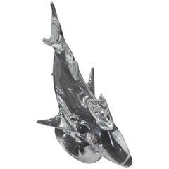 Vintage Murano Glass Shark by Licio Zanetti