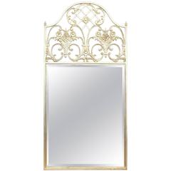 Contemporary Mirror with Silver Metal Frame 2