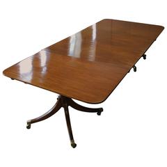 Regency Period Mahogany Twin-Pedestal Dining Table