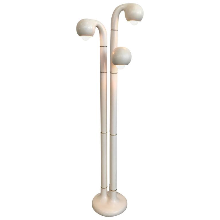 Entler Matte White Ceramic Three Globe Floor Lamp For At 1stdibs Entler Matte White Ceramic Three Globe Floor Lamp For