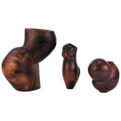 Collection of Three Louise Black Ceramics