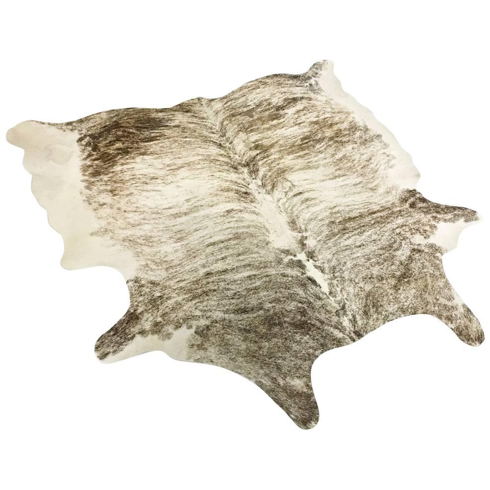 Grey Brindle Brazilian Cowhide Rug