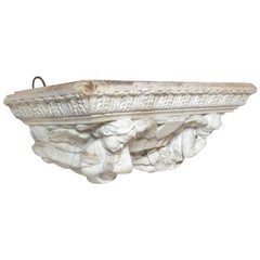 Italian "Delia Robbia" Style Wall Shelf