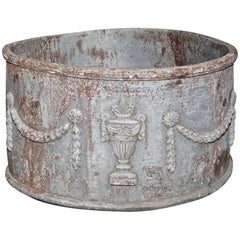 Antique Lead Planter with Drainage Hole