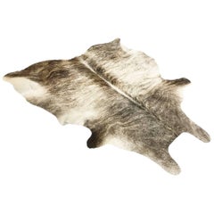 Grey Brindle Brazilian Cowhide Rug