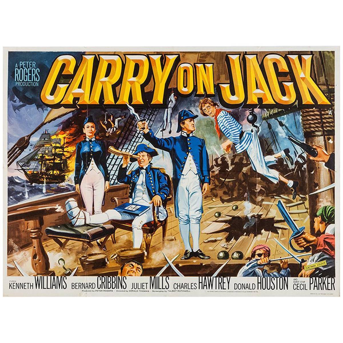 "Carry On Jack" Film Poster, 1963 For Sale