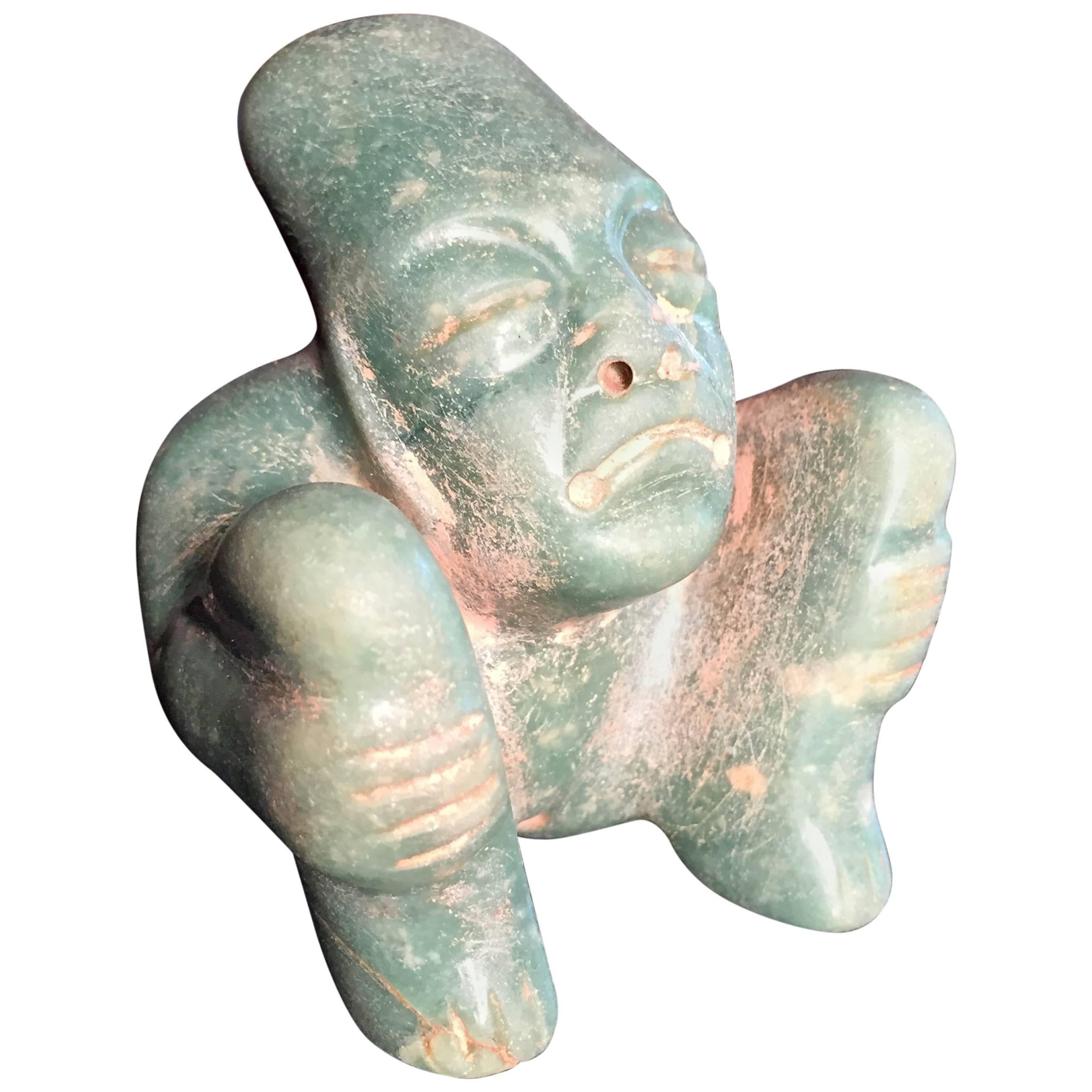 Gift of Ancient Jade   Pre Columbian Figure, 1000-400 BC Human or Supernatural?