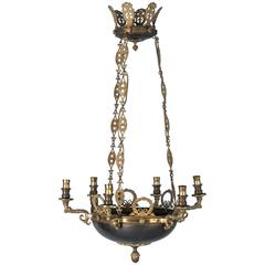 Antique 19th Century French Empire Style Chandelier
