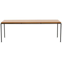 Paul McCobb Planner Group Bench/Coffee Table, Solid Staved Wood and Iron Base 3