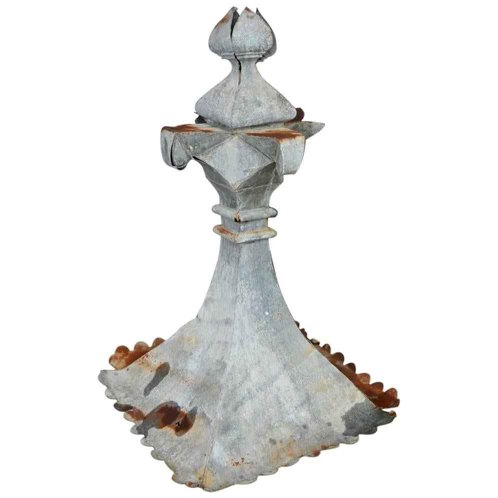 Antique French Zinc Building Finial