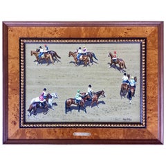 "The Parade" Horse Racing Painting by Roy Miller