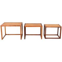 1950s Aksel Kjersgaard Danish Rosewood Nesting Tables