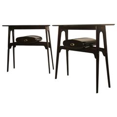 Pair of Exceptional Consoles of the 1950s Italian Design Very Elegant 6