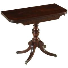 Game Table Feathered Mahogany Openable Top, England, circa 1830