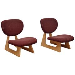 Pair of Junzo Sakakura Lounge Chairs