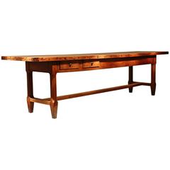 Large 18th Century Oak Farmhouse Table