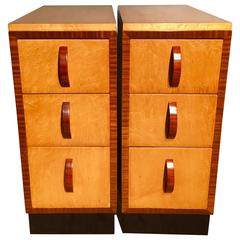 Pair of Art Deco Bedside Cabinets