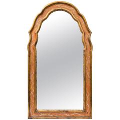 Italian Gilt and Faux Marble Wall Mirror