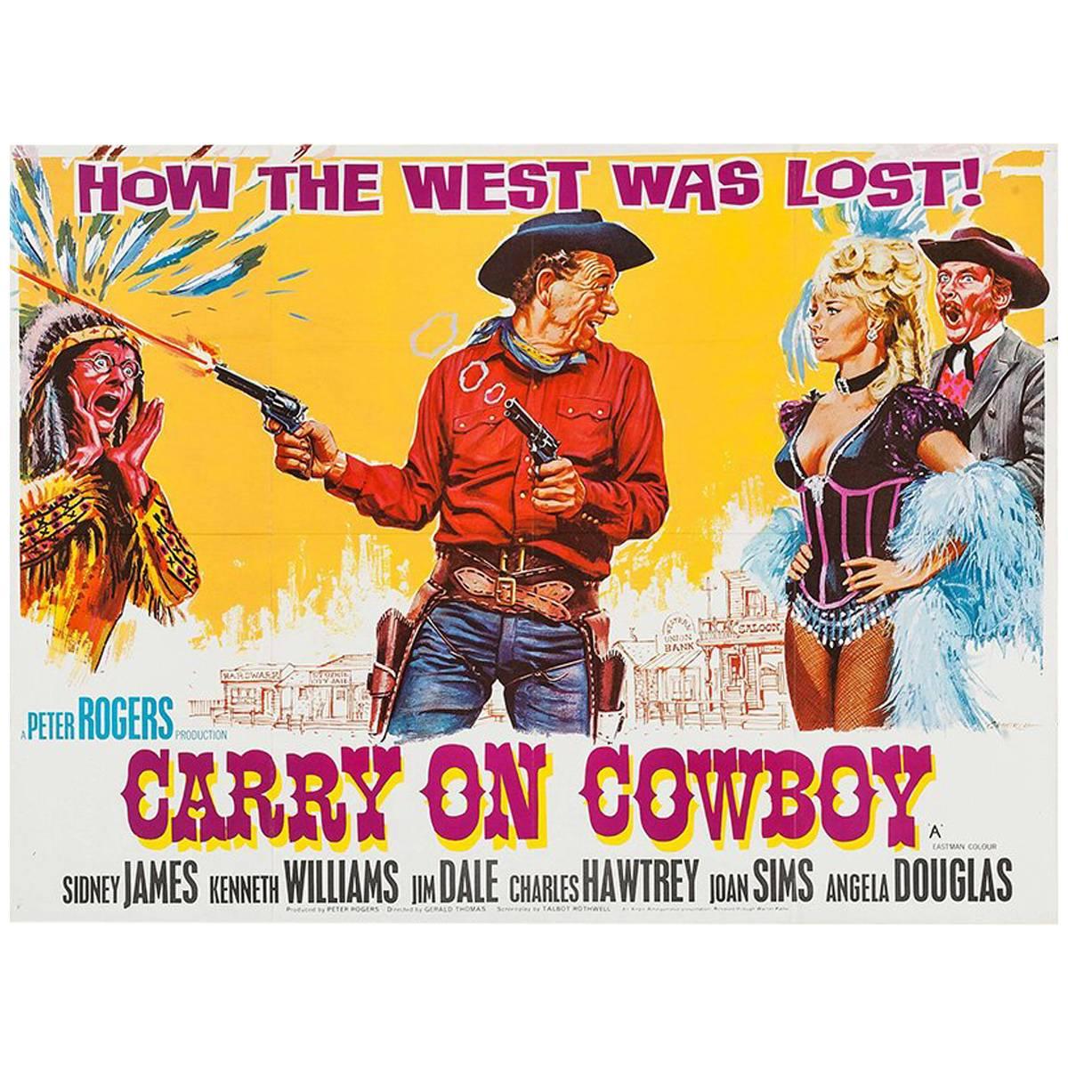 "Carry on Cowboy" Film Poster, 1965 For Sale