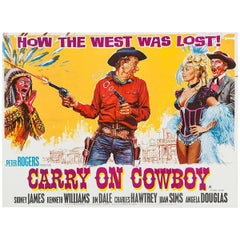 "Carry on Cowboy" Film Poster, 1965