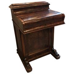 Antique English Walnut Davenport, 1840 5
