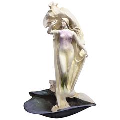 Monumental Amphora Porcelain Art Nouveau Figure