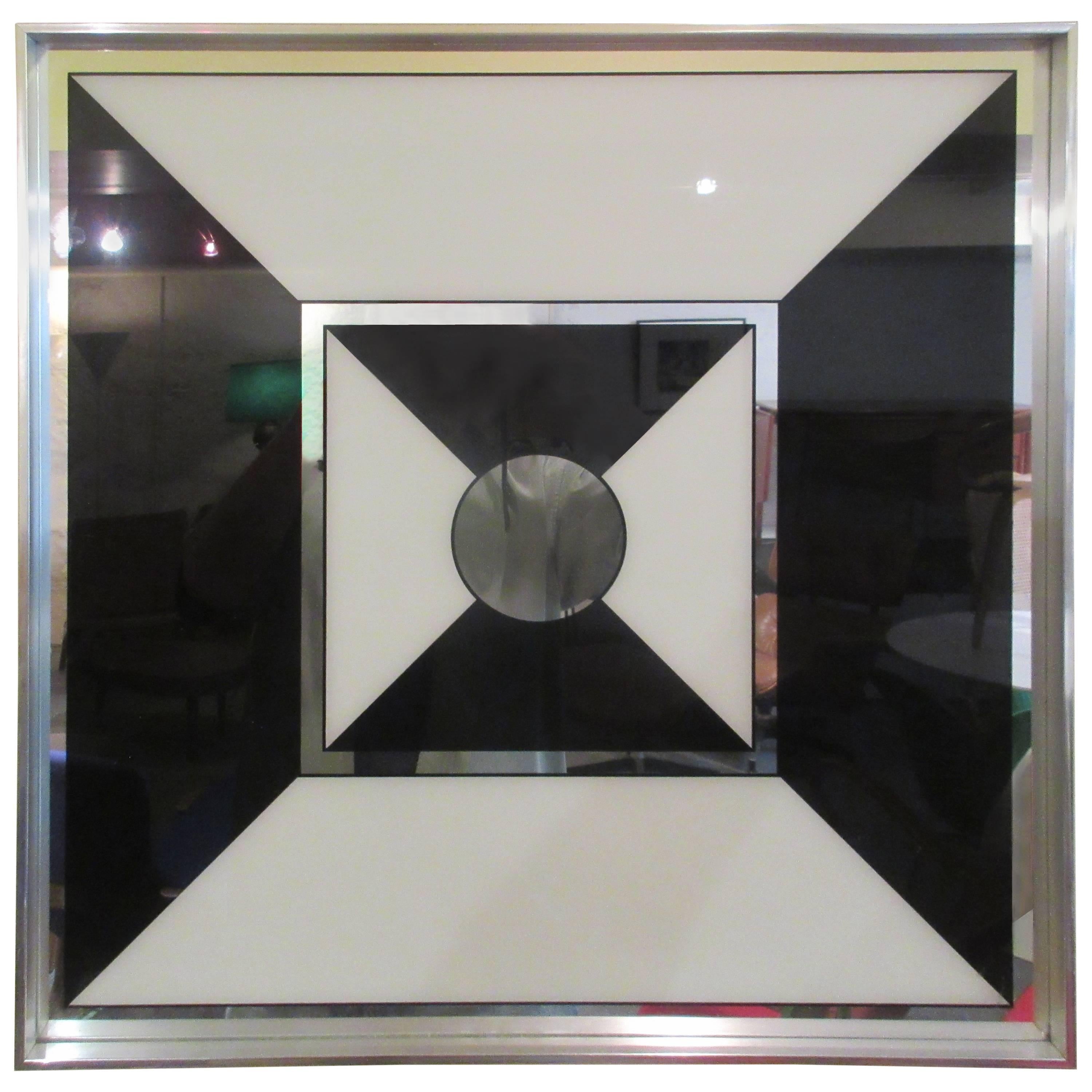 Op-Pop-Art Graphic Mirror by Turner Manufacturing Company