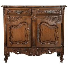 Early 20th Century Louis XV Style Hand Carved French Walnut Buffet from Provence 6