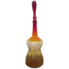 Joel Myers for Blenko Glass Floor Decanter with Stopper