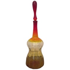 Joel Myers for Blenko Glass Floor Decanter with Stopper