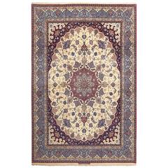 Fine Vintage Isfahan Persian Rug 6