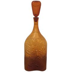Joel Myers for Blenko Glass Floor Decanter with Stopper 3