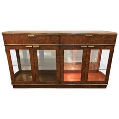 American of Martinsville Petite Burled Credenza