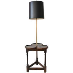 Tripod Base Clover Floor Lamp with Table by Frederick Cooper, circa 1950