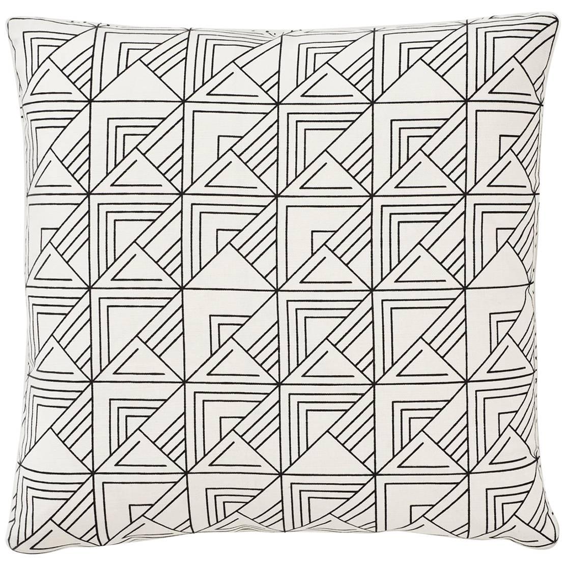 Pair of Schumacher Frank Lloyd Wright St Marks Black White Two-Sided 18" Pillows