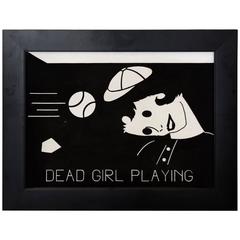 Steve Gianakos "Dead Girl Playing" Acrylic on Canvas 1980