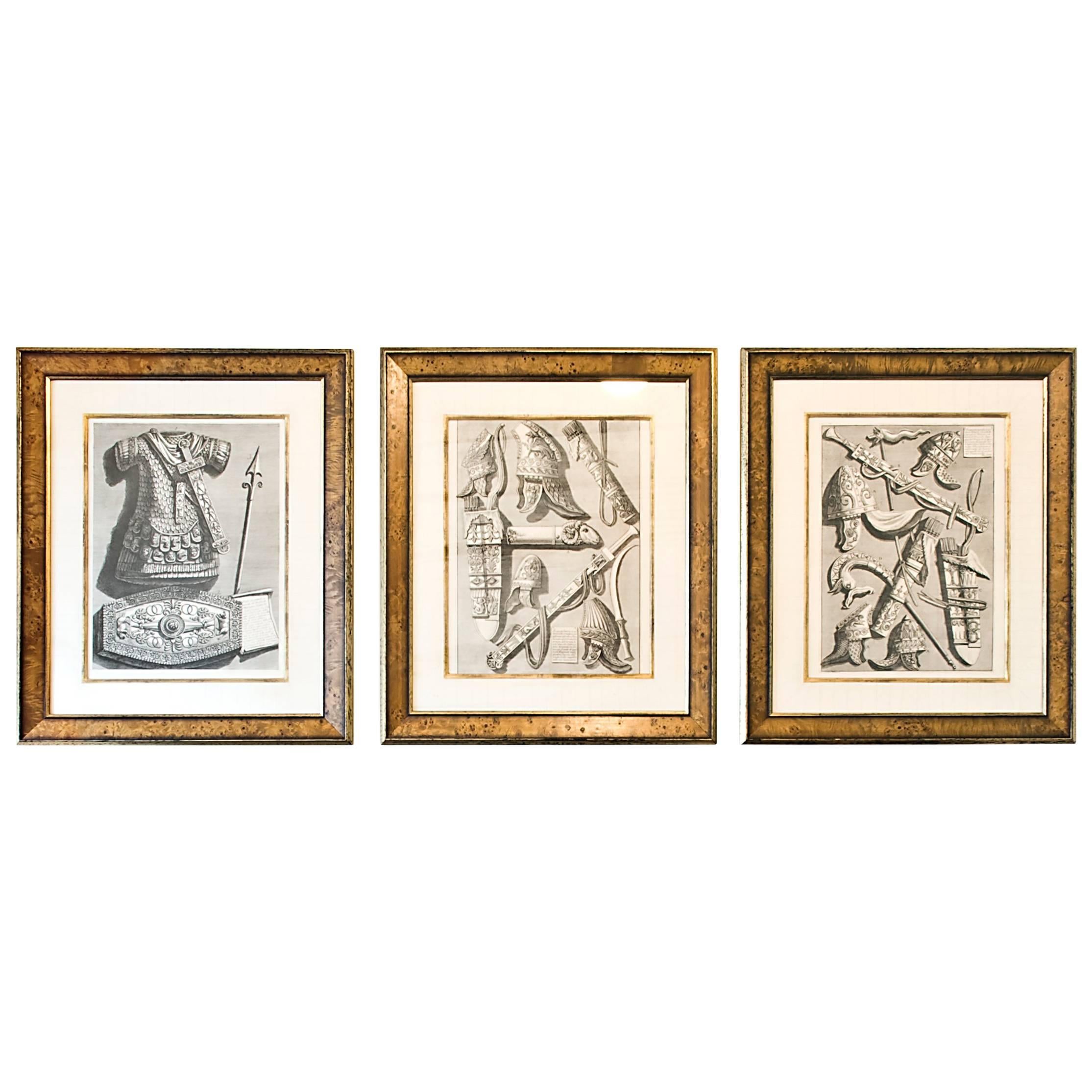 Three 18th Century Engravings of Armour, Commissioned by the Prince of Orange For Sale