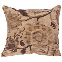 Antique Pillow Made Out of Early 20th Century Bassarabian Kilim 8