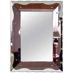 1930s Art Deco Two-Tone Mirror, Italy 12