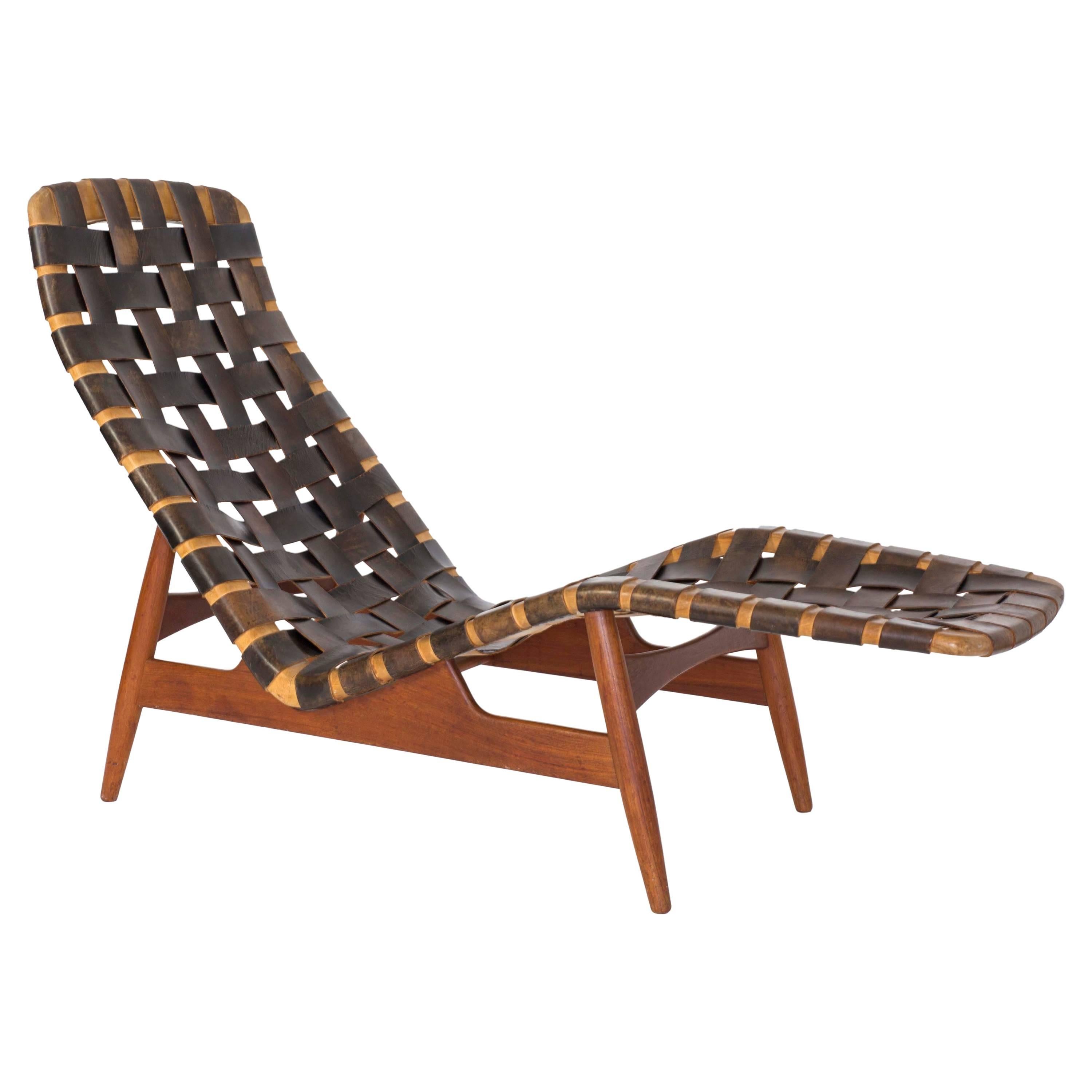 Arne Vodder Chaise Longue for Bovirke, circa 1950